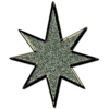 Star D Glitter Black Image